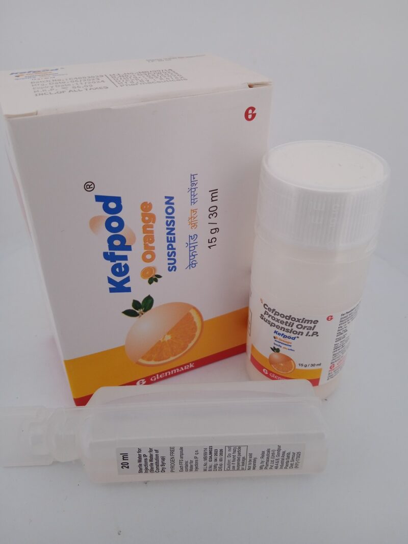 KEFPOD (ORANGE SUSPENSION) 50 MG - 1 BOTTLE OF 15g/30ML - Image 2