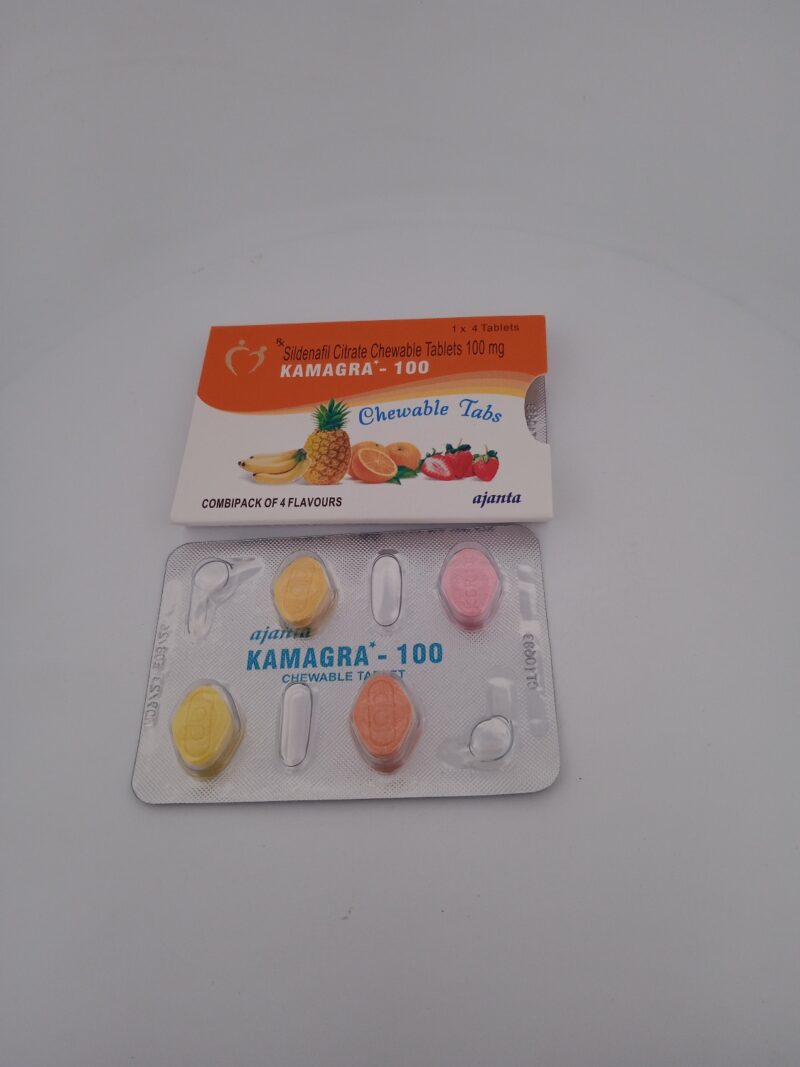 KAMAGRA 100 MG (PINEAPPLE) - 4 CHEWABLE TABLET