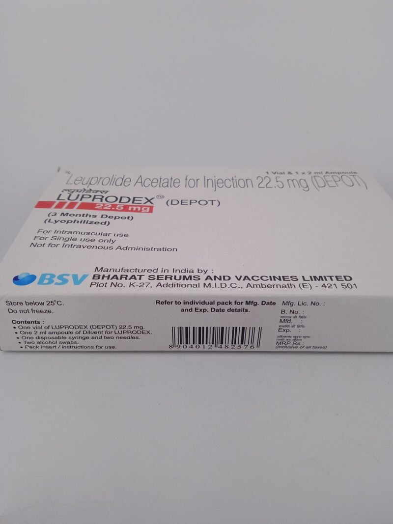 LUPRODEX DEPOT 22.5 MG - 1 VIAL AND 1 AMPOULE OF 2ML - Image 4