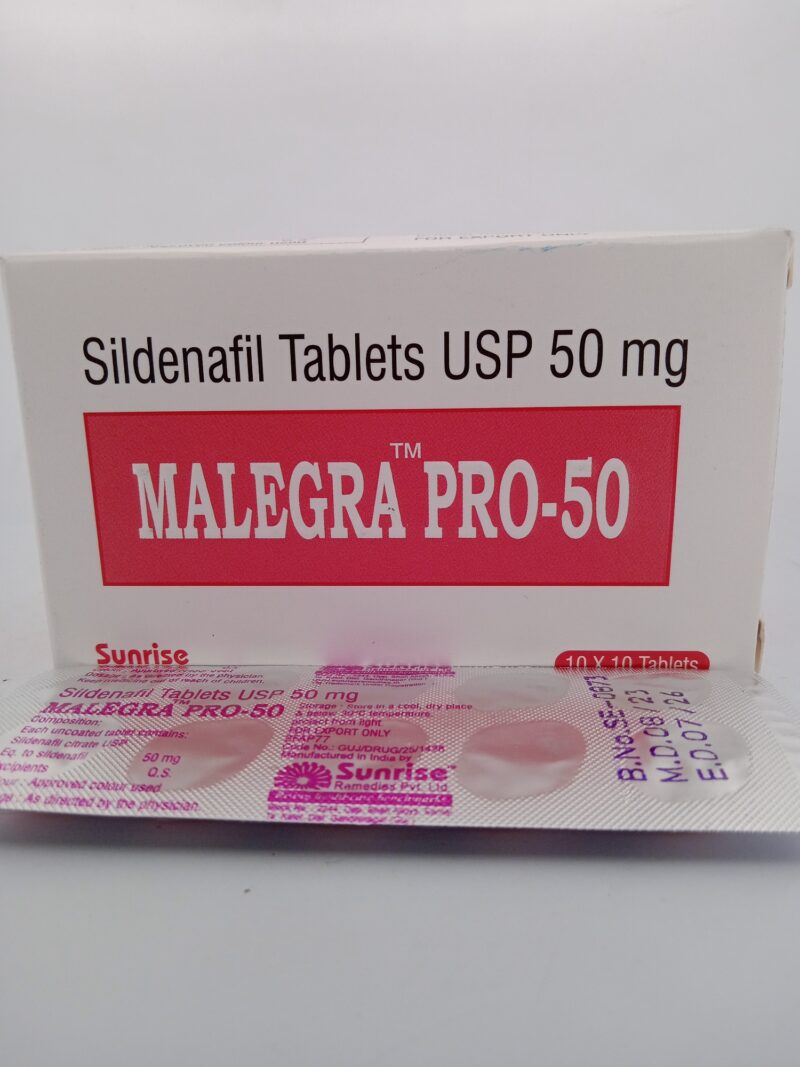 MALEGRA PRO 50 MG - 10 TABLETS - Image 3