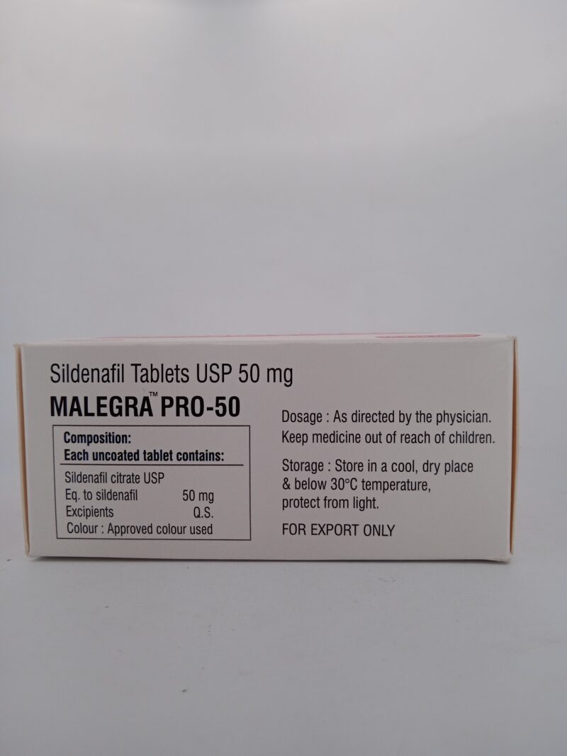 MALEGRA PRO 50 MG - 10 TABLETS - Image 4