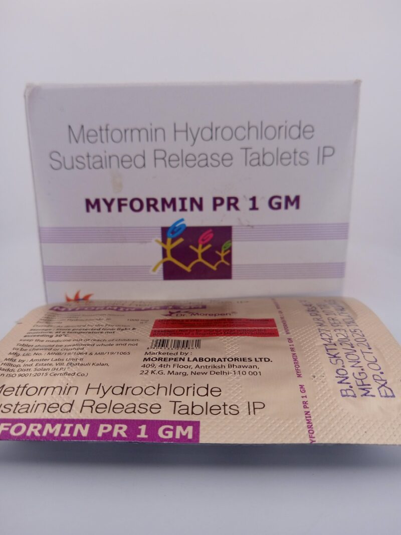 MYFORMIN PR 1 GM - 10 TABLET - Image 3