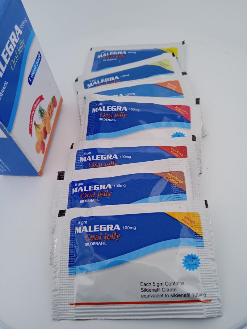 MALEGRA 100 MG ORAL JELLY - 7 JELLY - Image 3