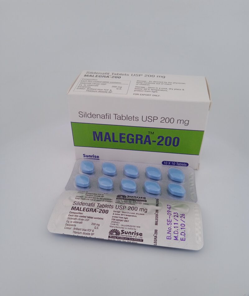 MALEGRA 200 MG - 10 TABLETS