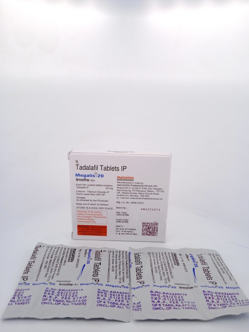 MEGALIS 20 MG – 4 TABLETS - Image 3