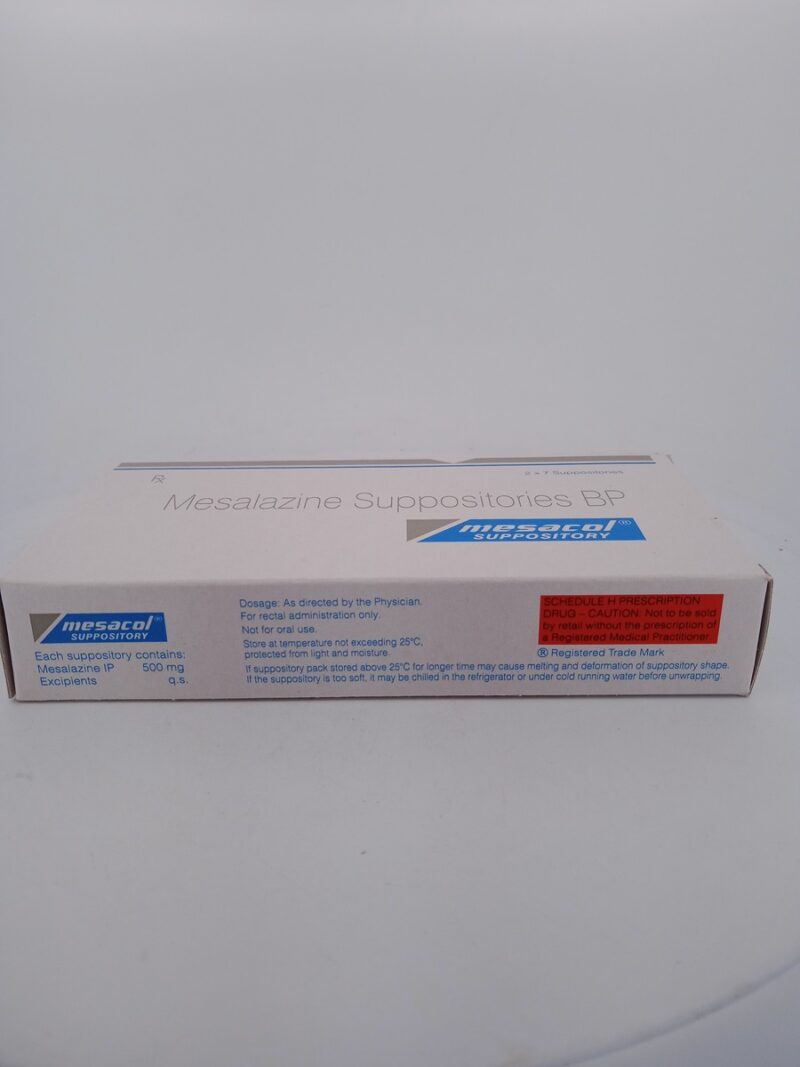 MESACOL 500 MG - 7 SUPPOSITORIES - Image 2