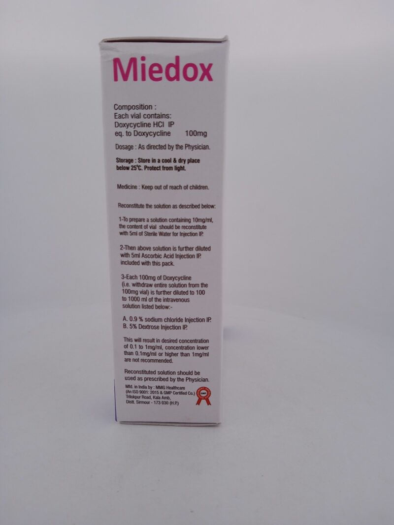 MIEDOX 100MG - 1 VIAL - Image 4