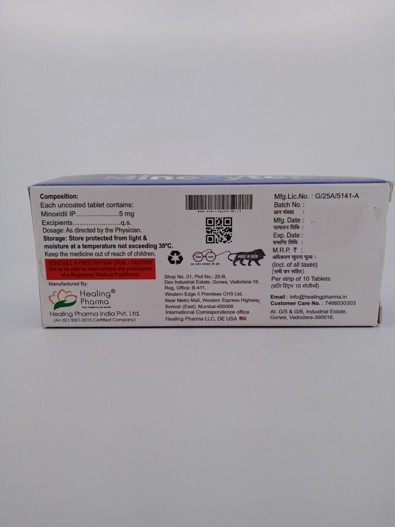 MINOXITOP 5 MG – 10 TABLETS - Image 4