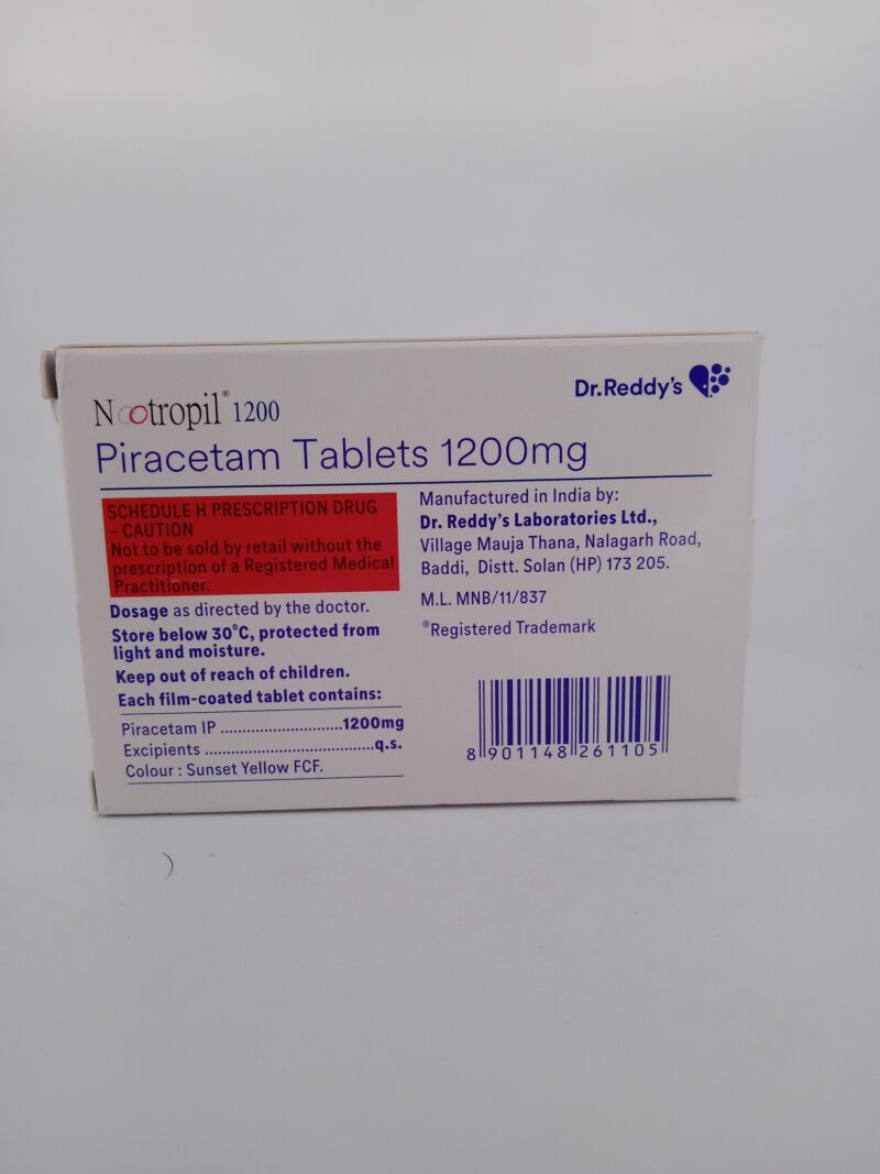 NOOTROPIL 1200 MG - 10 TABLETS - Image 4