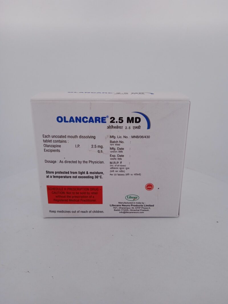 OLANCARE 2.5 MD - 10 TABLETS - Image 4