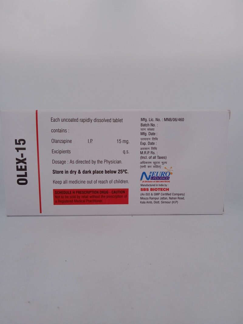 OLEX 15 MG - 10 TABLETS - Image 4