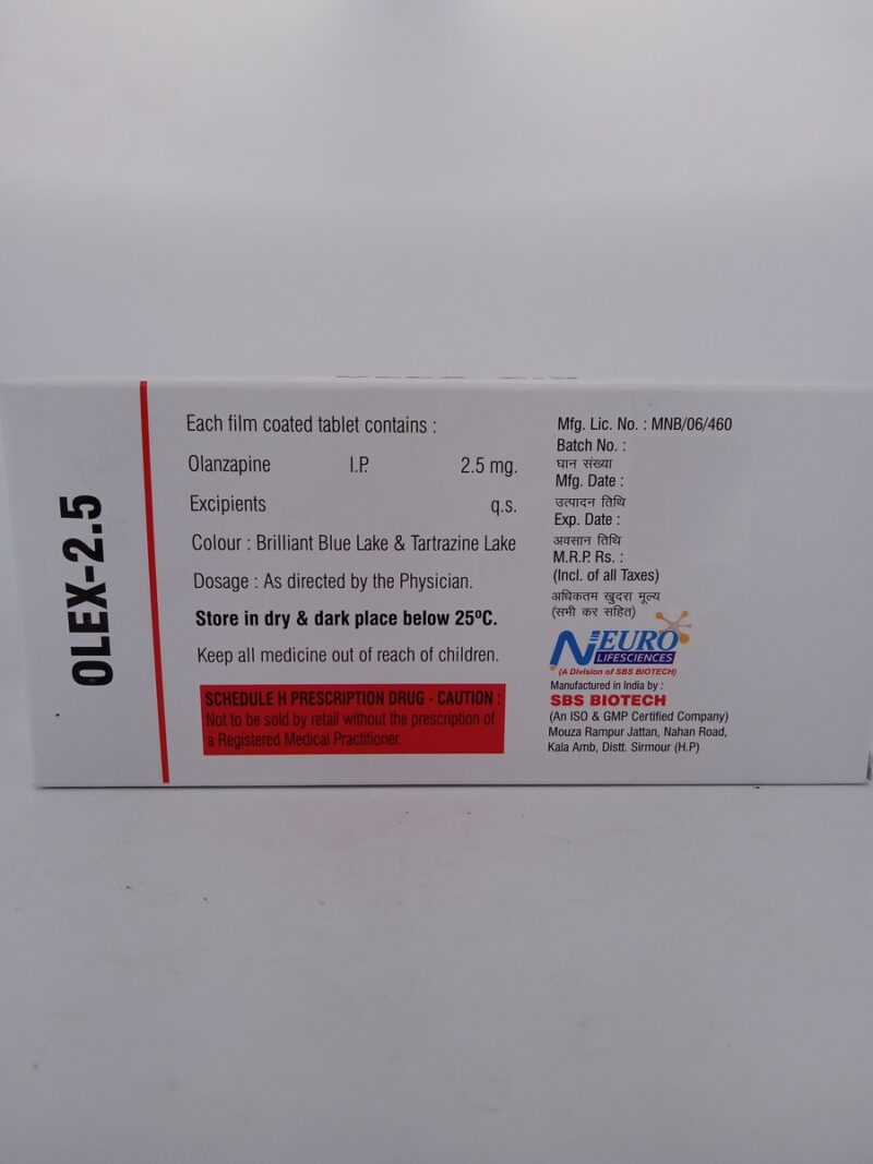 OLEX 2.5 MG - 10 TABLETS - Image 4