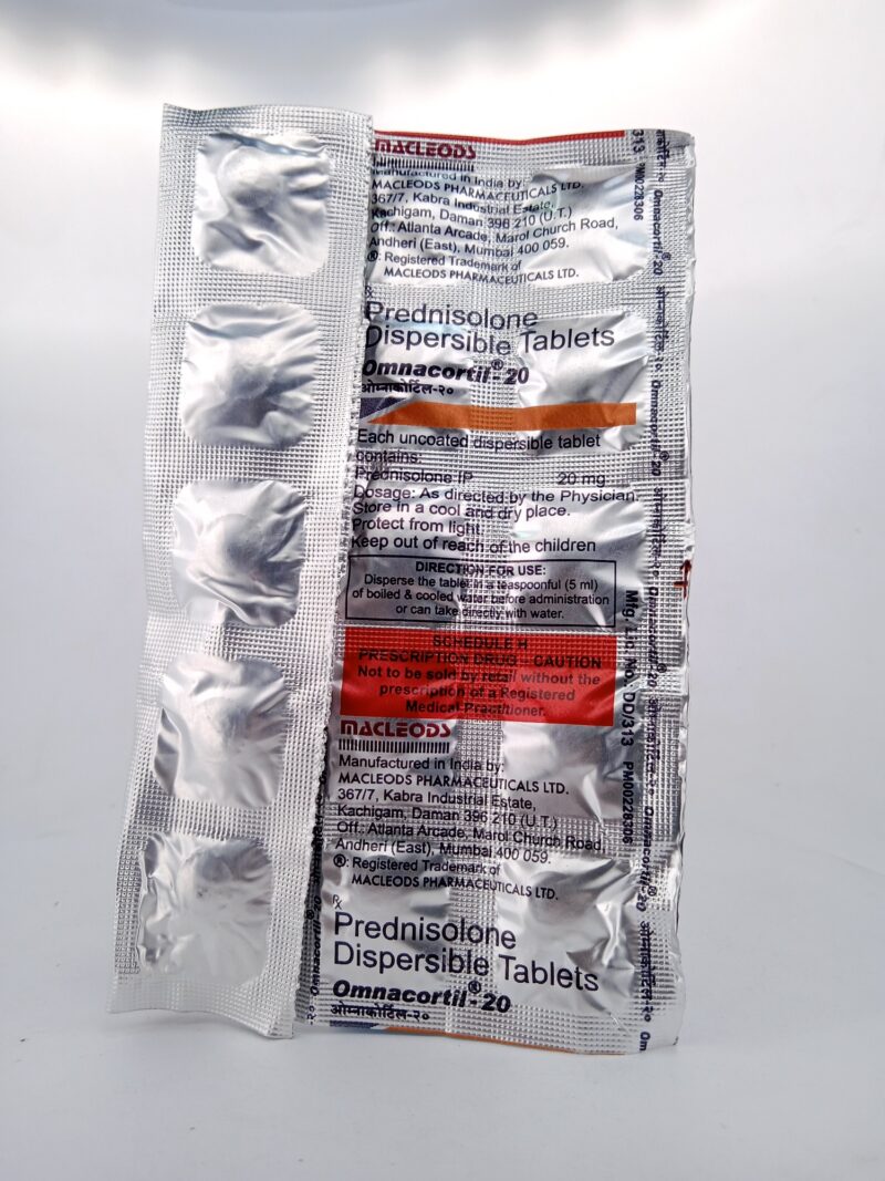 OMNACORTIL 20 MG - 10 TABLETS - Image 2