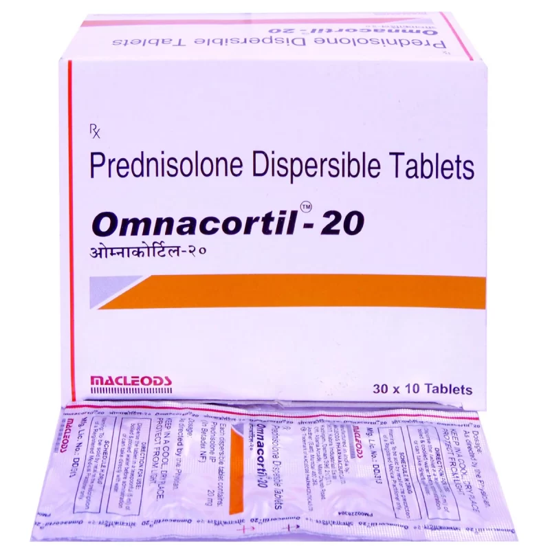 OMNACORTIL 20 MG - 10 TABLETS