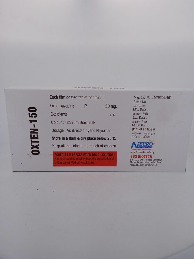 OXTEN 150 MG - 10 TABLETS - Image 4