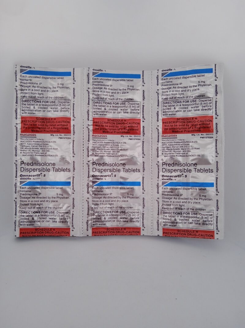 OMNACORTIL 5 MG - 10 TABLETS - Image 3