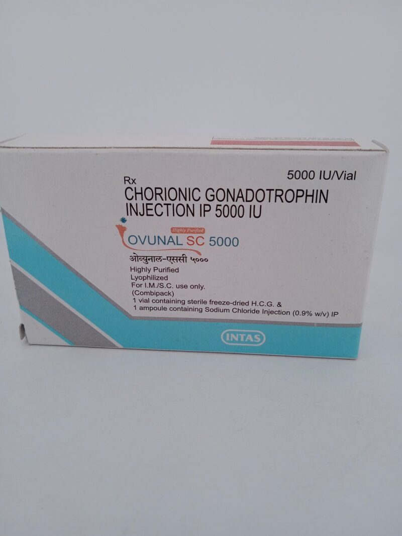 OVUNAL SC 5000IU - 1 VIAL + 1 AMPOULE