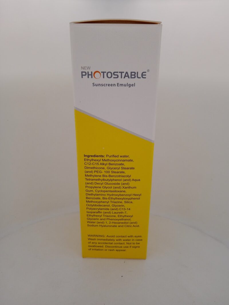 PHOTOSTABLE SUNSCREEN EMULGEL - 1 TUBE OF 50g - Image 3