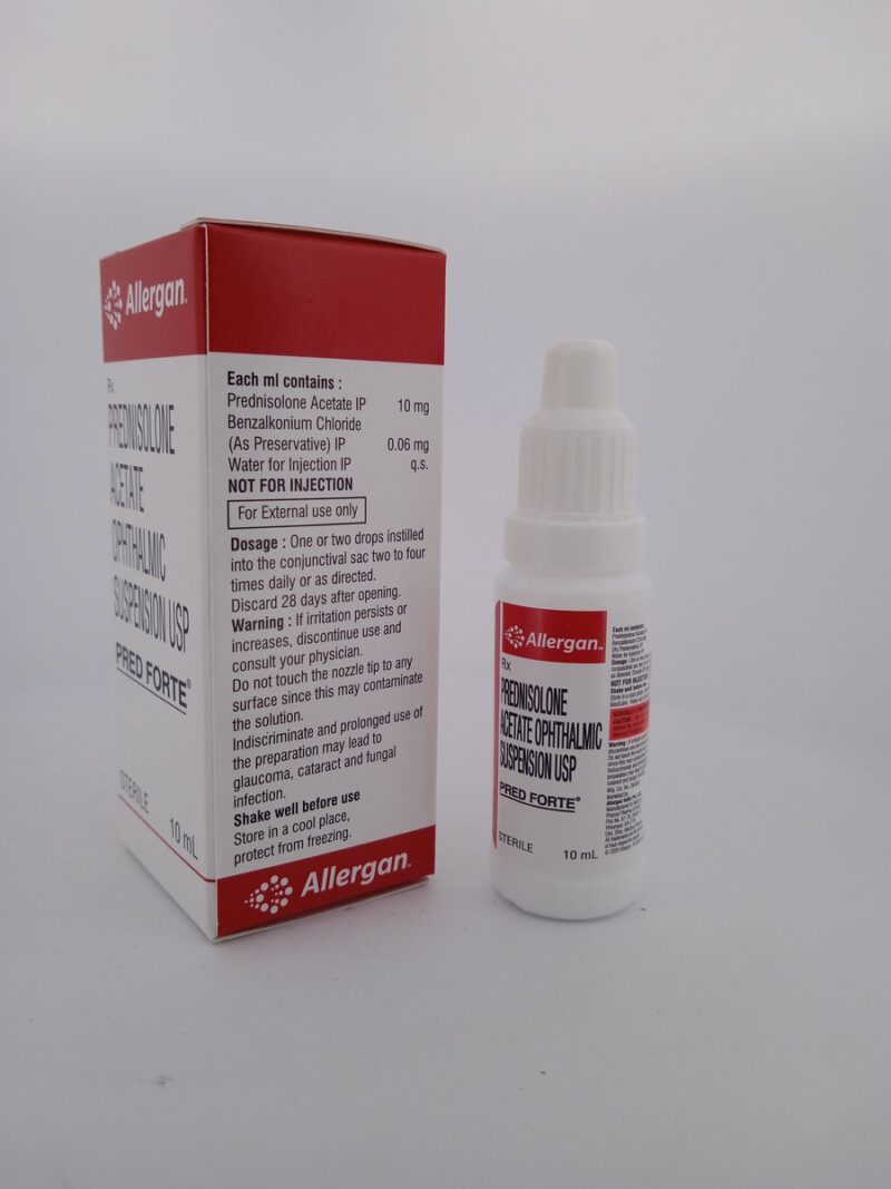 PRED FORTE 10 MG - 1 BOTTLE OF 10ML - Image 3