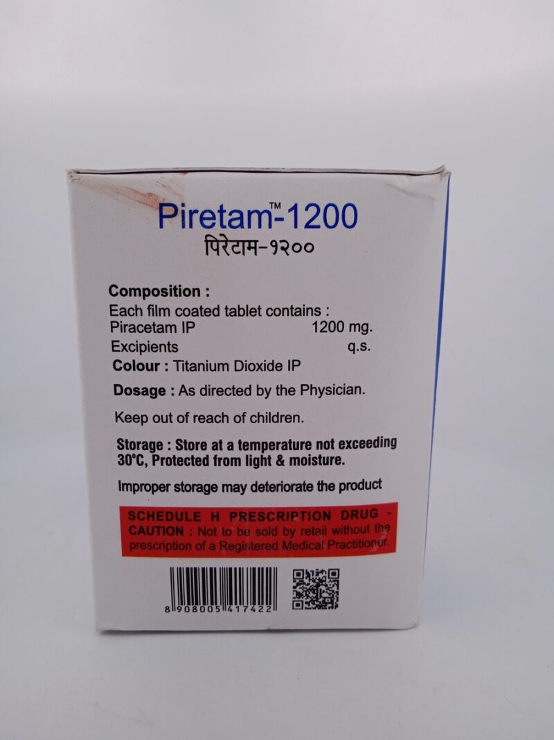 PIRETAM 1200 MG - 10 TABLETS - Image 4