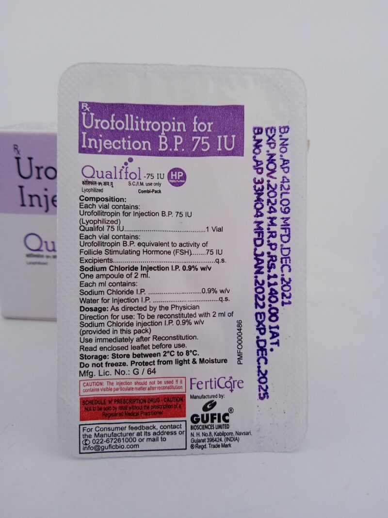 QUALIFOL 75 IU - 1 AMPOULE OF 2 ML - Image 3