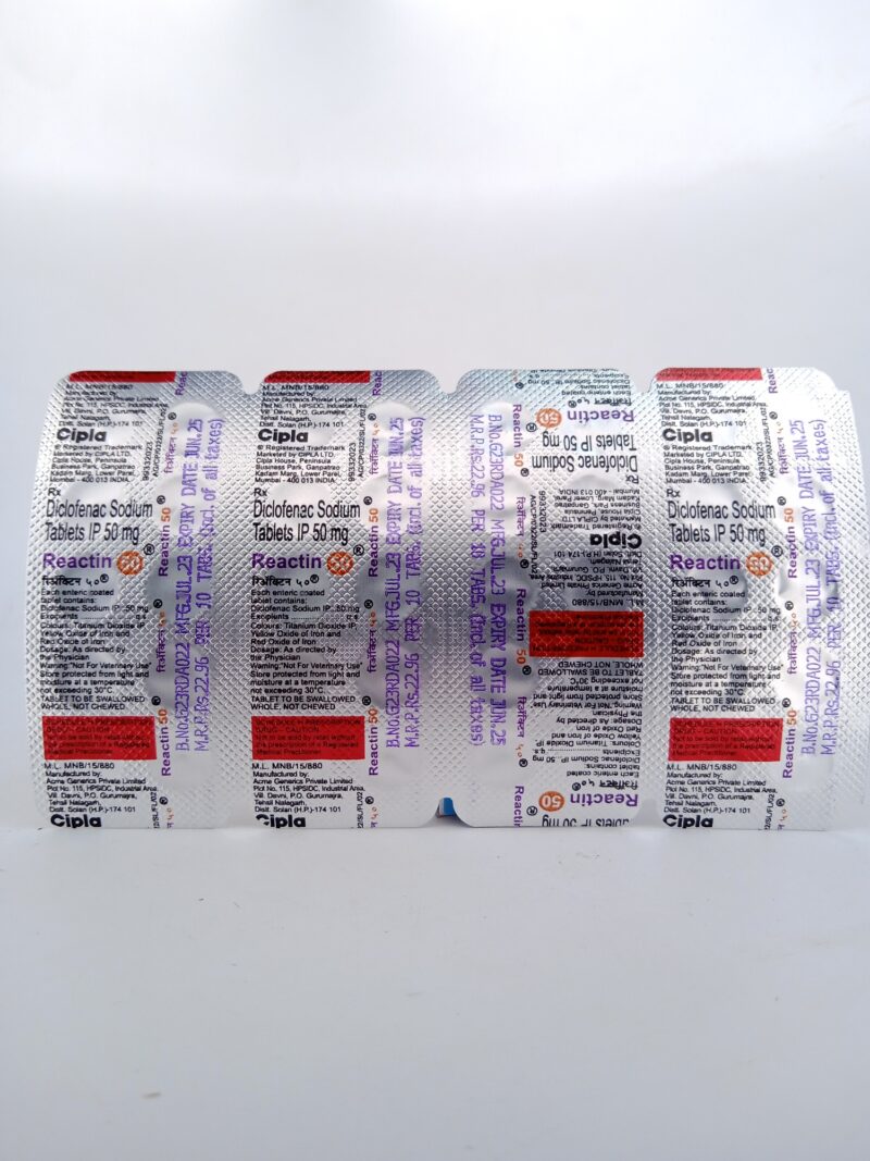 REACTIN 50 MG - 10 TABLETS - Image 2