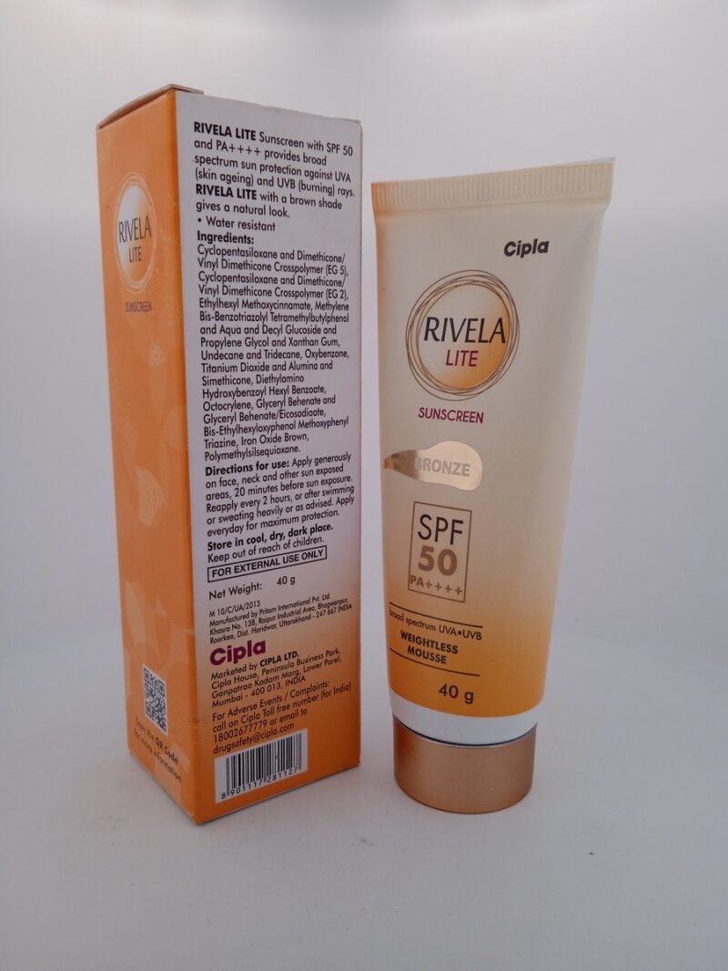 RIVELA LITE SUNSCREEN BRONZE - 1 TUBE OF 40g - Image 3