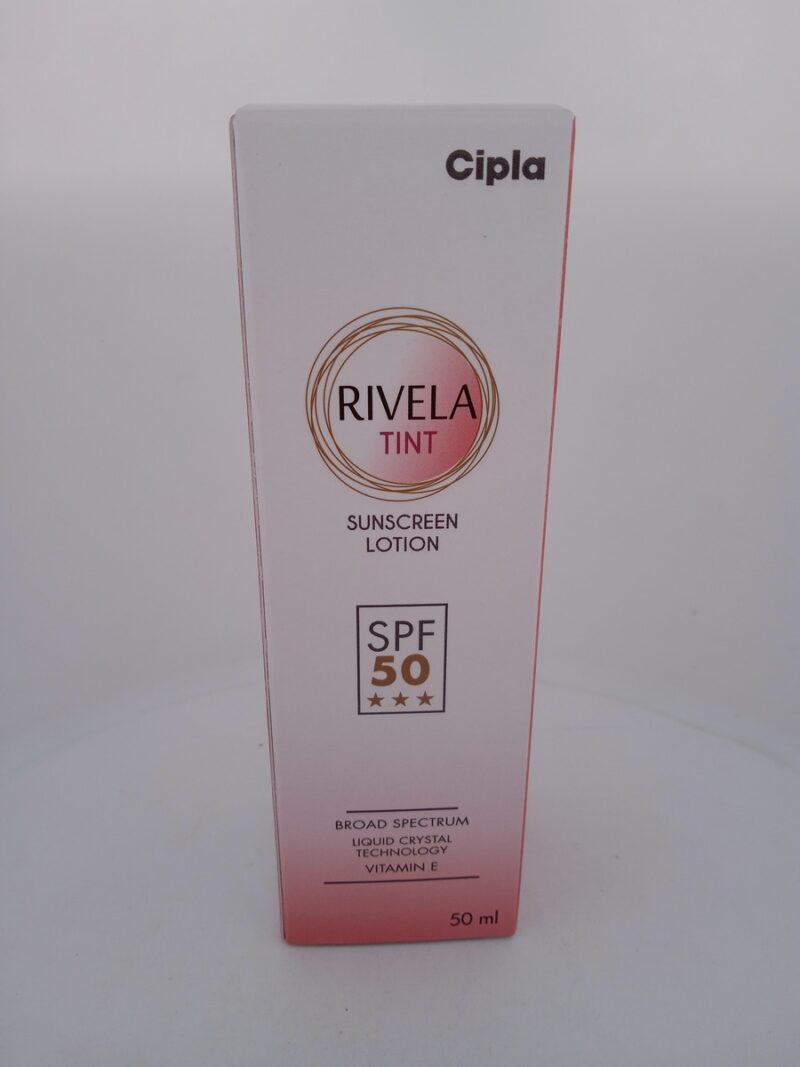 RIVELA TINT SUNSCREEN LOTION - 1 BOTTLE OF 50ML