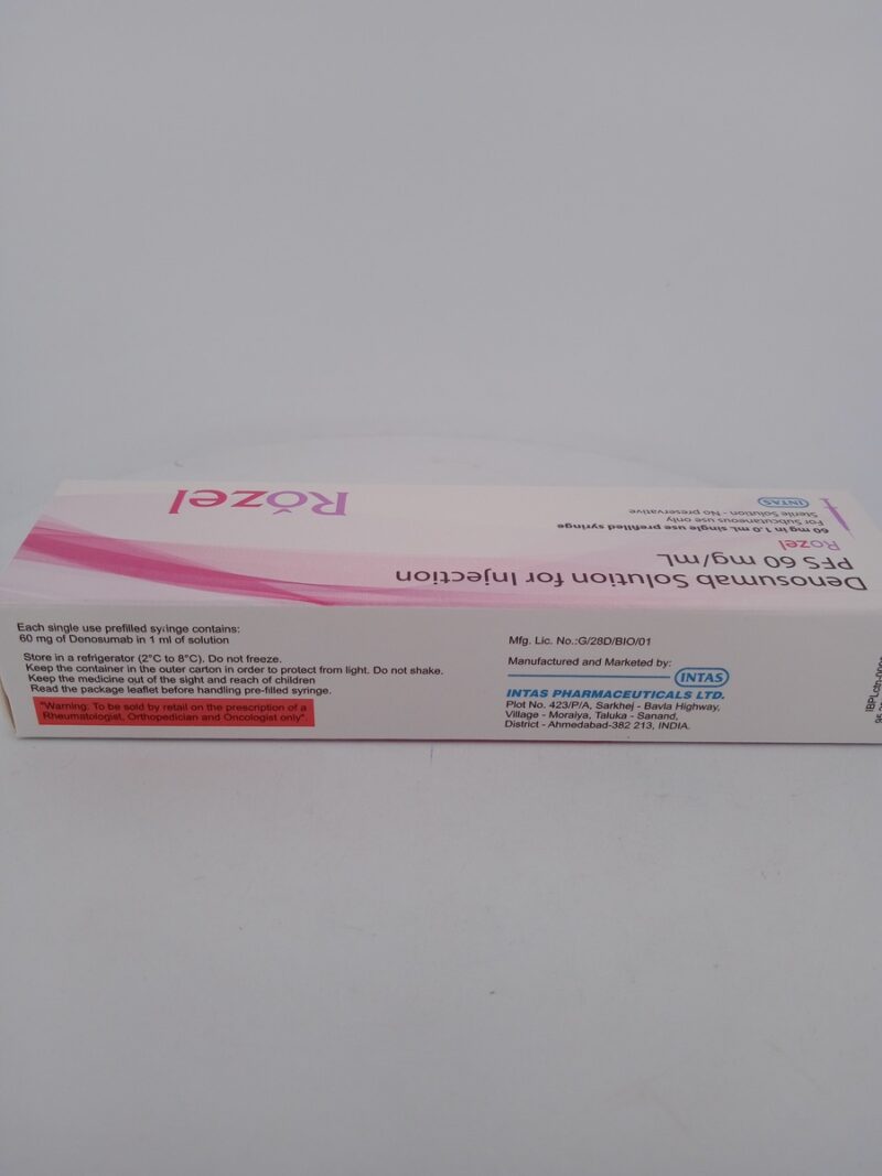 ROZEL 60 MG - 1 PRE-FILLED SYRINGE OF 1ML - Image 3