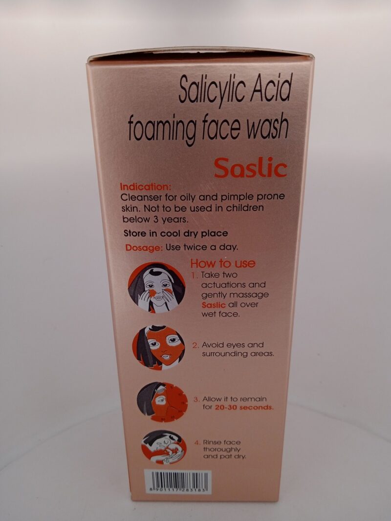 SASLIC (FOAMING FACE WASH) - 1 BOTTLE OF 60ML - Image 2