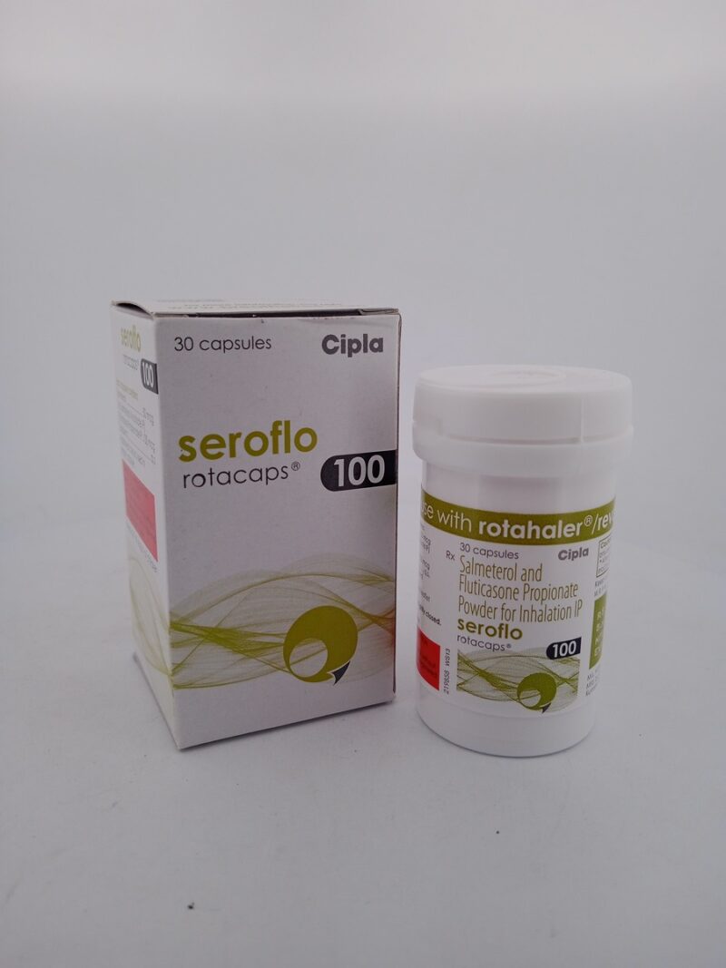 SEROFLO ROTACAPS 100 - 1 BOTTLE OF 30 CAPSULE - Image 2