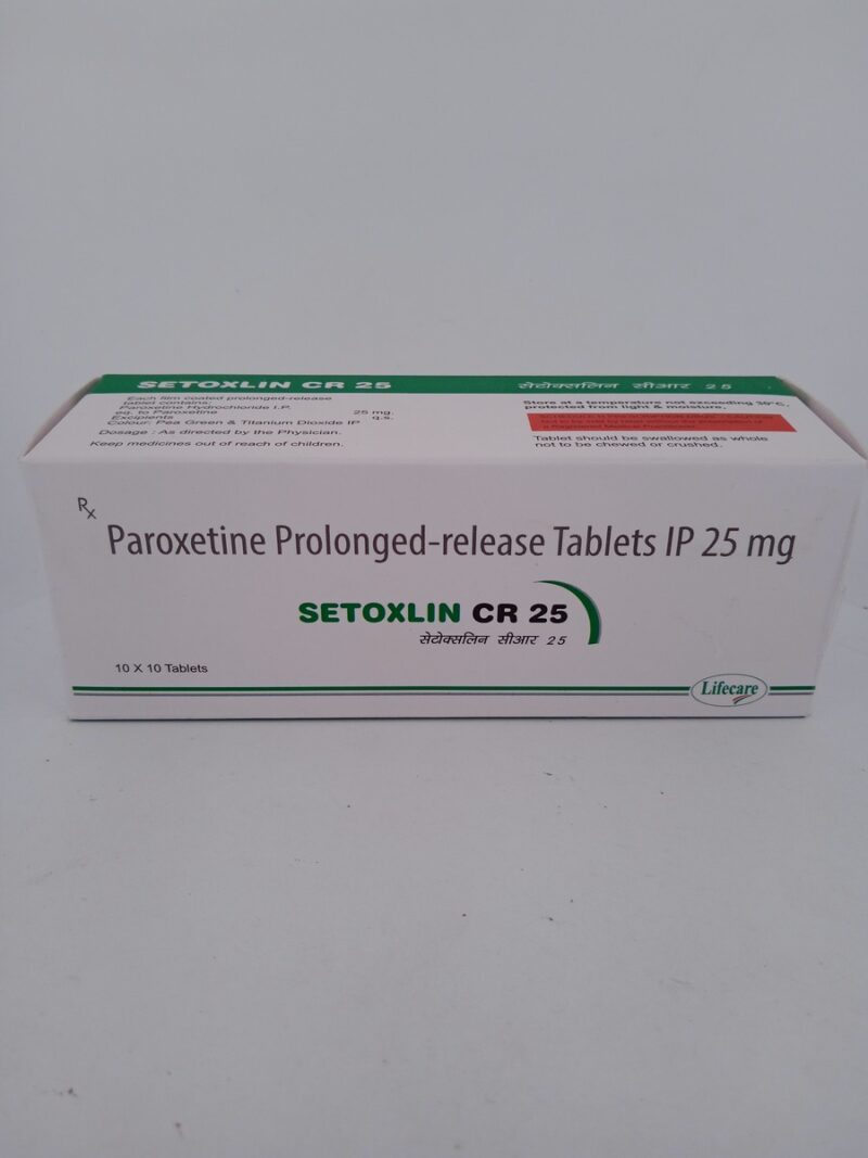 SETOXLIN CR 25 MG - 10 TABLETS