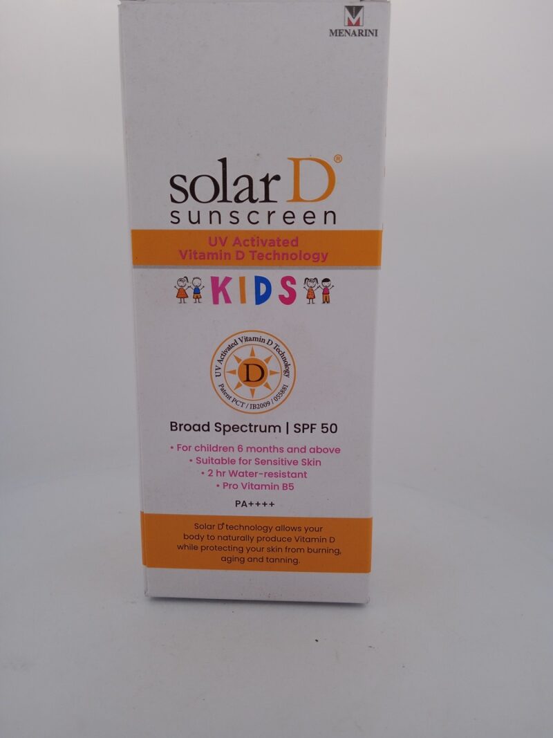 SOLAR D KIDS SUNSCREEN - 1 TUBE OF 50ML