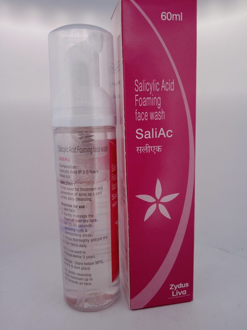 SALIAC (FOAMING FACE WASH) - 1 BOTTLE OF 60ML - Image 3