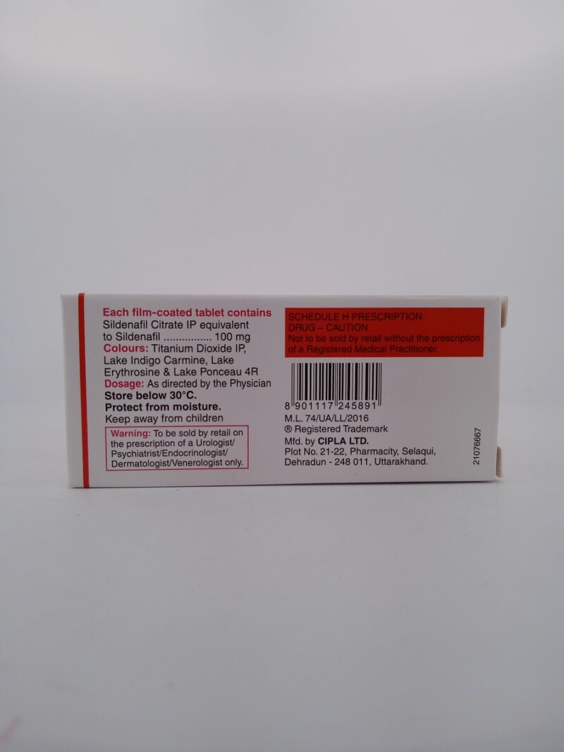 SILAGRA 100 MG - 4 TABLETS - Image 3