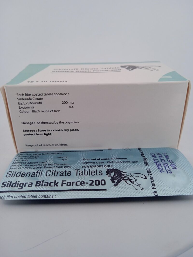 SILDIGRA BLACK FORCE 200 MG - 10 TABLETS - Image 4