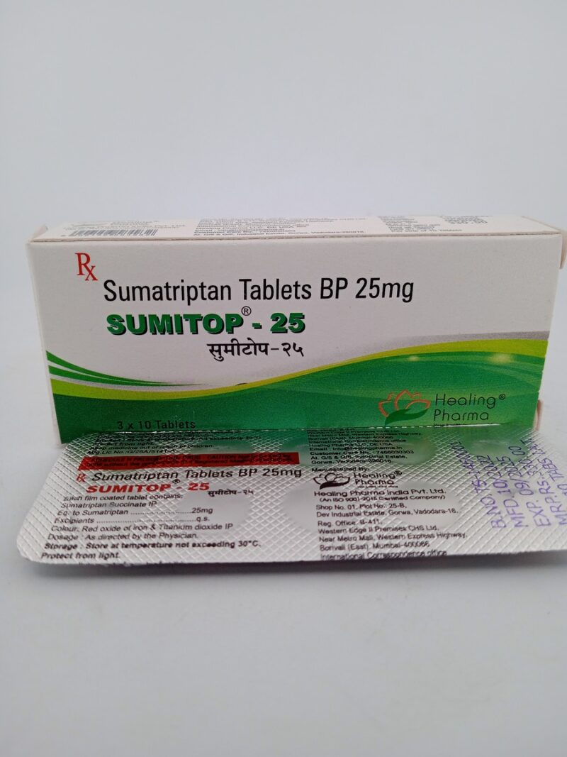 SUMITOP 25 MG - 10 TABLETS - Image 3