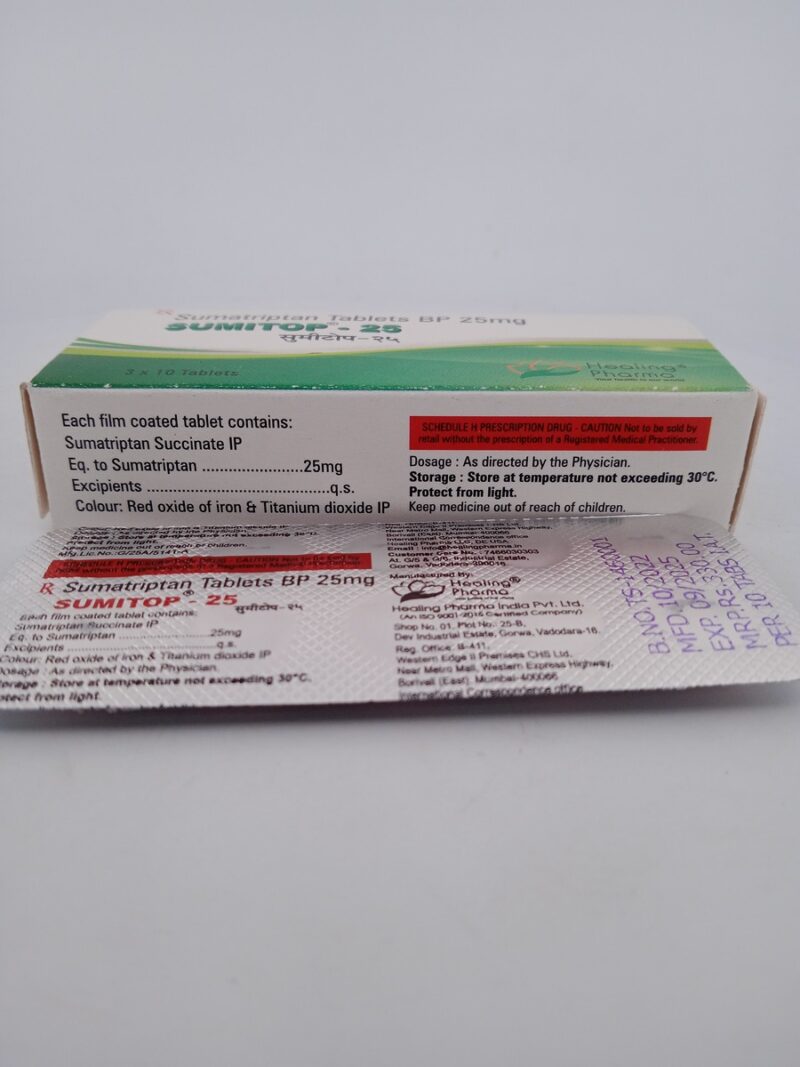 SUMITOP 25 MG - 10 TABLETS - Image 4