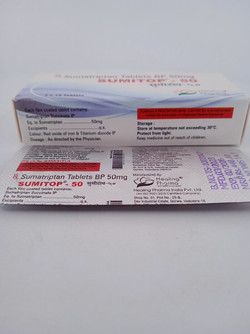 SUMITOP 50 MG - 10 TABLETS - Image 4