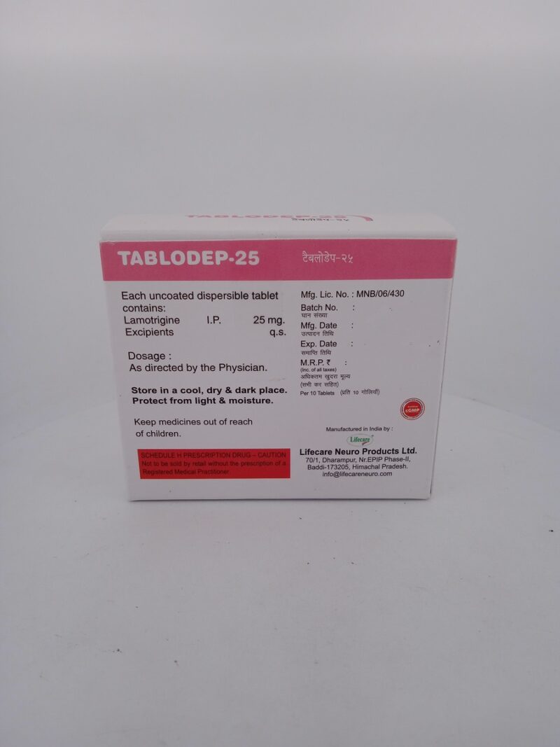 TABLODEP 25 MG - 10 TABLETS - Image 4