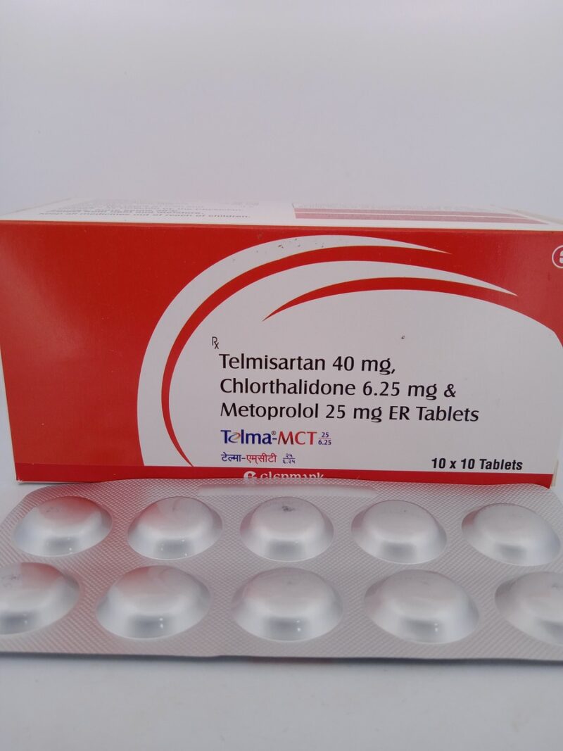 TELMA-MCT 25/6.25 - 10 TABLETS - Image 2