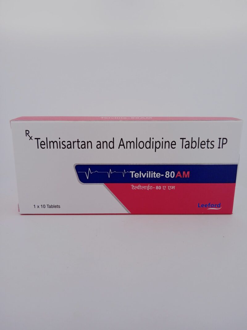 TELVILITE-80 AM - 10 TABLETS