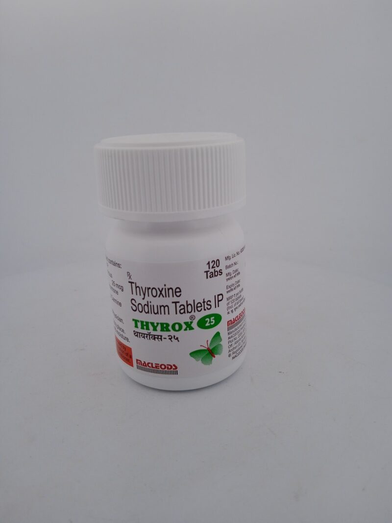 THYROX 25 MCG - 1 BOTTLE OF 120 TABLETS