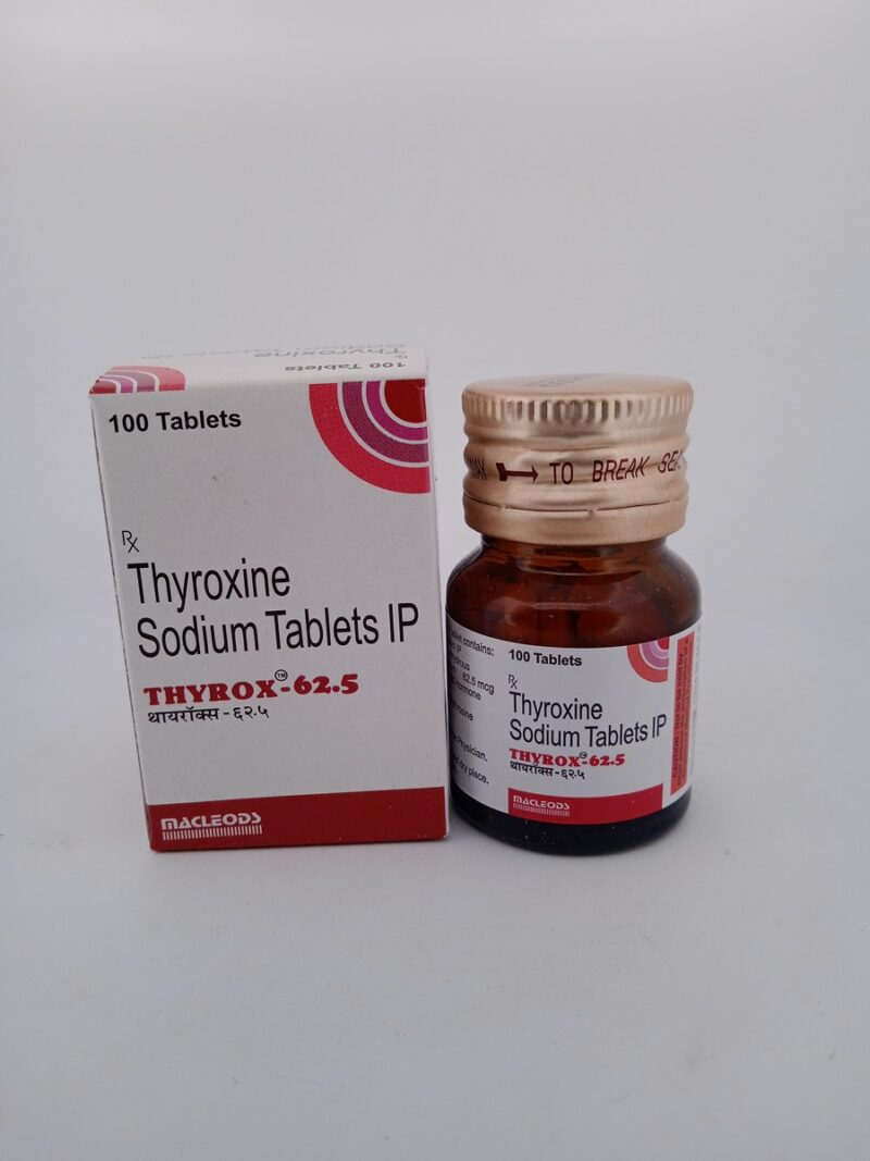 THYROX 62.5 MCG - 1 BOTTLE OF 100 TABLETS - Image 2