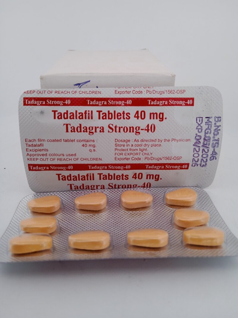 TADAGRA STRONG 40 MG - 10 TABLETS