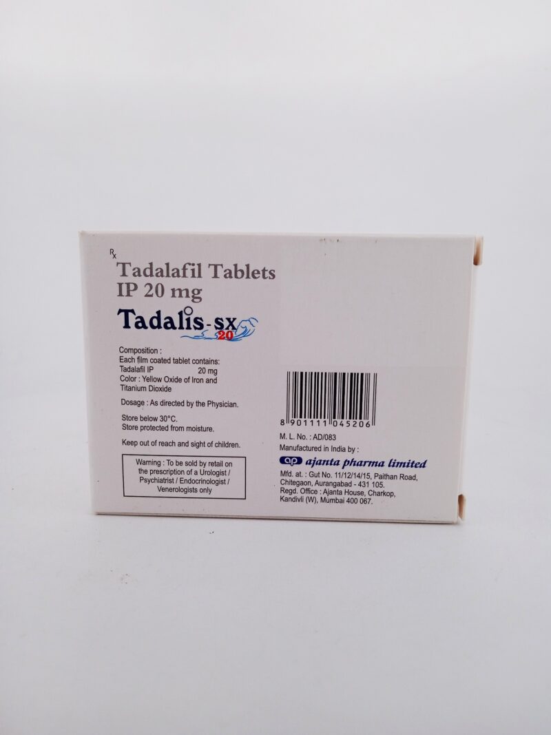 TADALIS SX 20 MG - 4 TABLET - Image 4