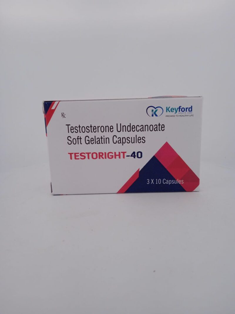 TESTORIGHT 40 MG - 10 CAPSULES