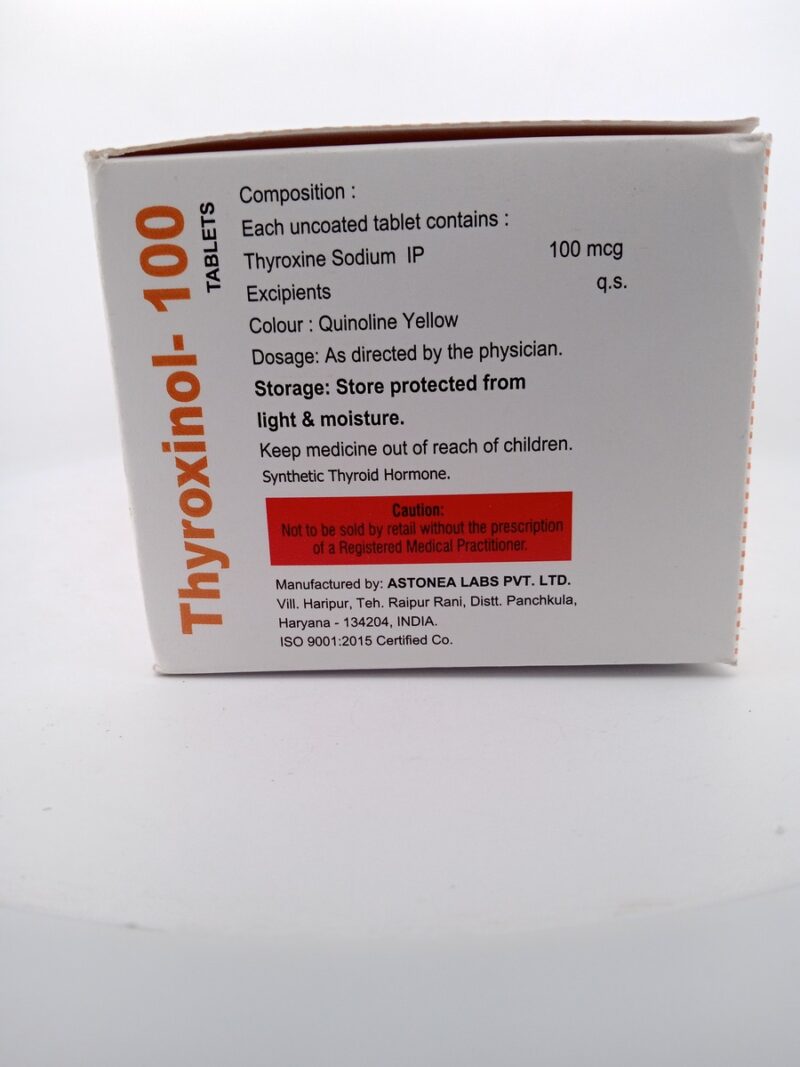 THYROXINOL 100 MG - 120 TABLETS - Image 4