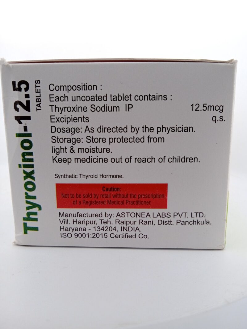 THYROXINOL 12.5MG - 120 TABLET - Image 3