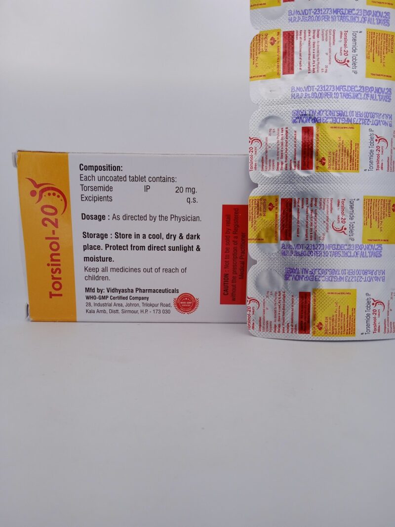 TORSINOL 20 MG - 10 TABLETS - Image 4